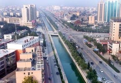 运城古城墙上的壮丽景致